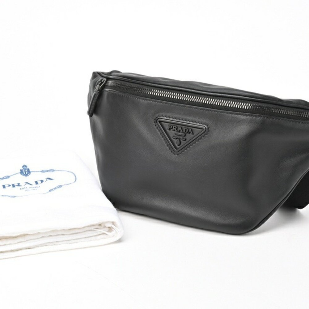 PRADA Body Bag Belt 2VL033 Leather Black S-155468 - Picture 10 of 10